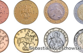 Bulgarische Währung Lewa im Vergleich zum Euro.