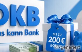 Bei der DKB gibt es eine Aktion, bei der Sie 200 Euro Bonus abstauben können.