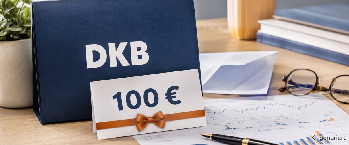Die DKB vergibt an die ersten 10.000 Kunden, die bei Neueröffnung eines Depots alle Bedingungen erfüllen, eine Prämie.