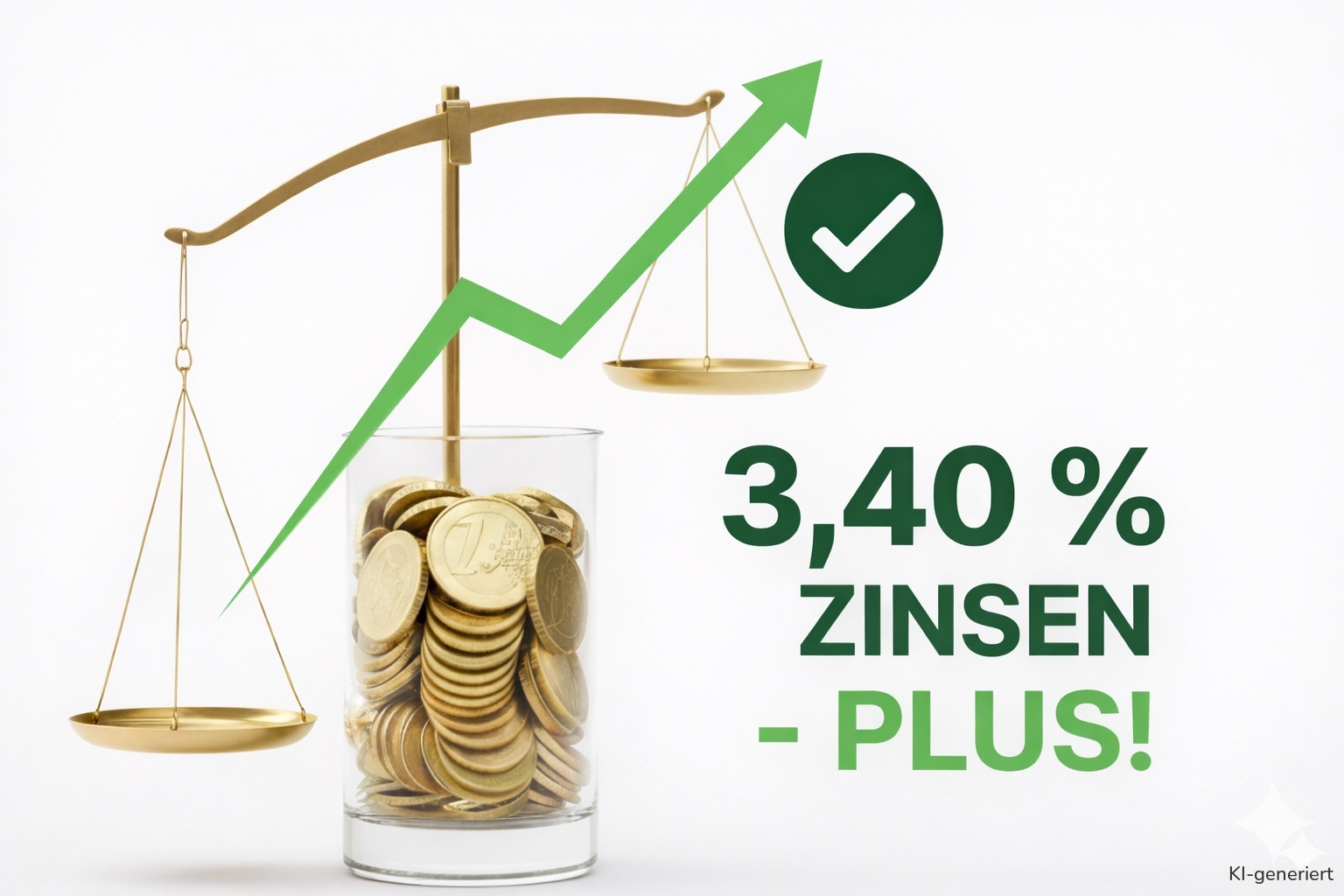 Die Consorsbank bietet ab dem 24. Februar 2026 3,40 Prozent auf das Tagesgeld.