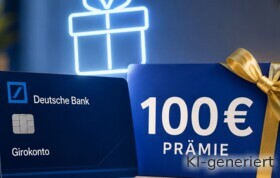Die Deutsche Bank zahlt eine 100 Euro Prämie für die Neueröffnung eines Girokontos.