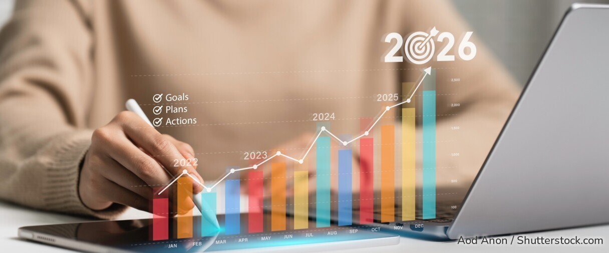 Visualisierung einer Zinstreppe mit steigenden Festgeld-Erträgen bis 2026 – eine Strategie für mehr Zinsen und Flexibilität.