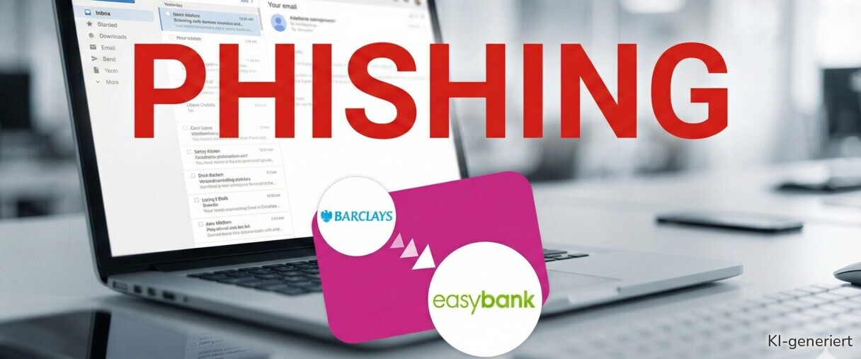 Eine Phishing-Mail im Namen der easybank (ehemals Barclays) ist im Umlauf.