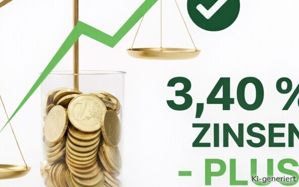 Die Consorsbank bietet ab dem 24. Februar 2026 3,40 Prozent auf das Tagesgeld.