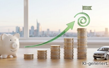 Die Volkswagenbank erhöht die Zinsen für Festgeld und Sparbrief.