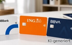 BBBank, ING und BBVA bieten unter bestimmten Bedingungen ein kostenloses Girokonto an.