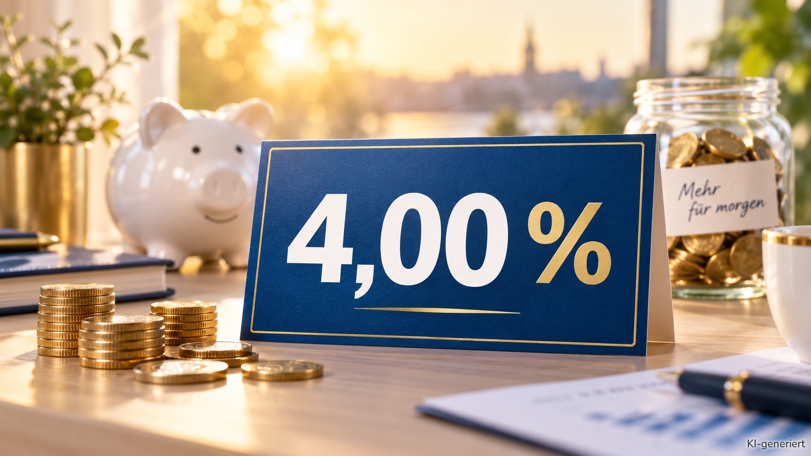 Mehrere Banken bieten 4,00 % und mehr an Zinsen.