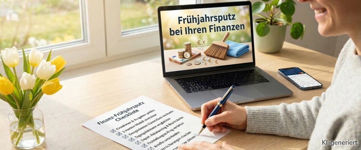 Den Frühjahrsputz bei Ihren Finanzen sollten Sie nicht vergessen.