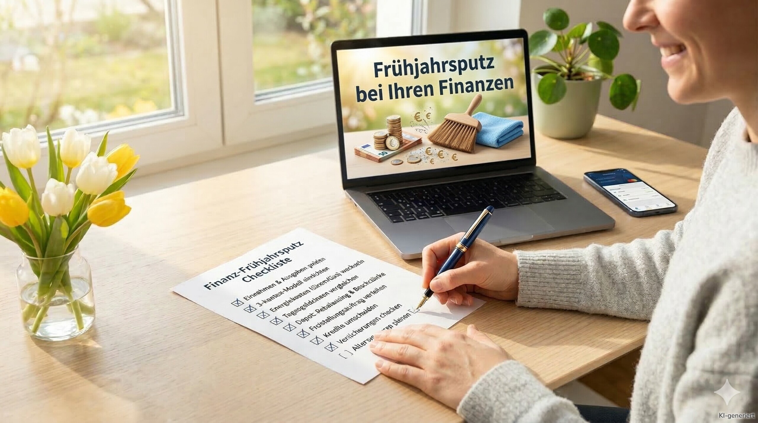 Den Frühjahrsputz bei Ihren Finanzen sollten Sie nicht vergessen.