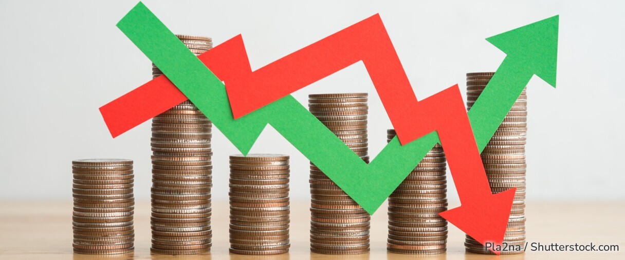 Sparzinsen versus Inflation