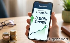 Eine beliebte Direktbank hat die Tagesgeldzinsen auf 3,00 % erhöht.