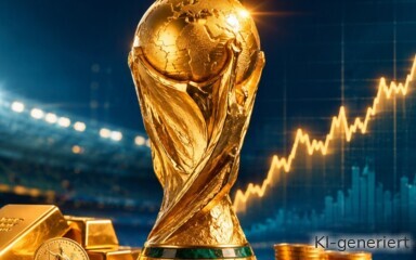 Der Fußball WM-Pokal besteht nur zum Teil aus reinem Gold.