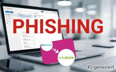 Eine Phishing-Mail im Namen der easybank (ehemals Barclays) ist im Umlauf.
