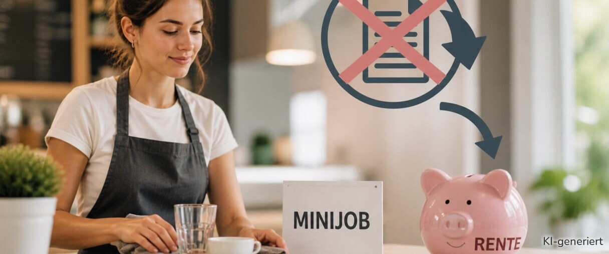 Ab 1. Juli haben Sie die Chance, die Rentenbefreiung für Ihren Minijob zu widerrufen.