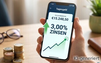 Eine beliebte Direktbank hat die Tagesgeldzinsen auf 3,00 % erhöht.