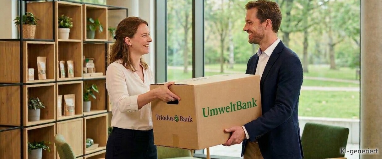 Die Triodos Bank arbeitet bei ihrer Schließung mit der UmweltBank zusammen, damit Ihnen ein einfacher Umzug ermöglicht wird.