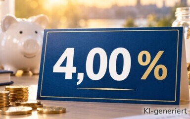 Mehrere Banken bieten 4,00 % und mehr an Zinsen.