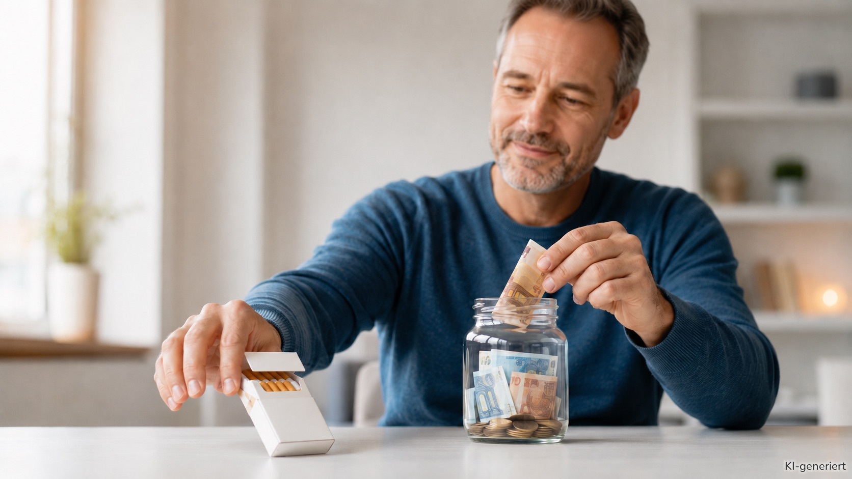 Man kann viel Geld sparen, wenn man mit dem Rauchen aufhört und das gesparte Geld als Tages- oder Festgeld anlegt.