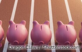 Sparschweine Wettrennen