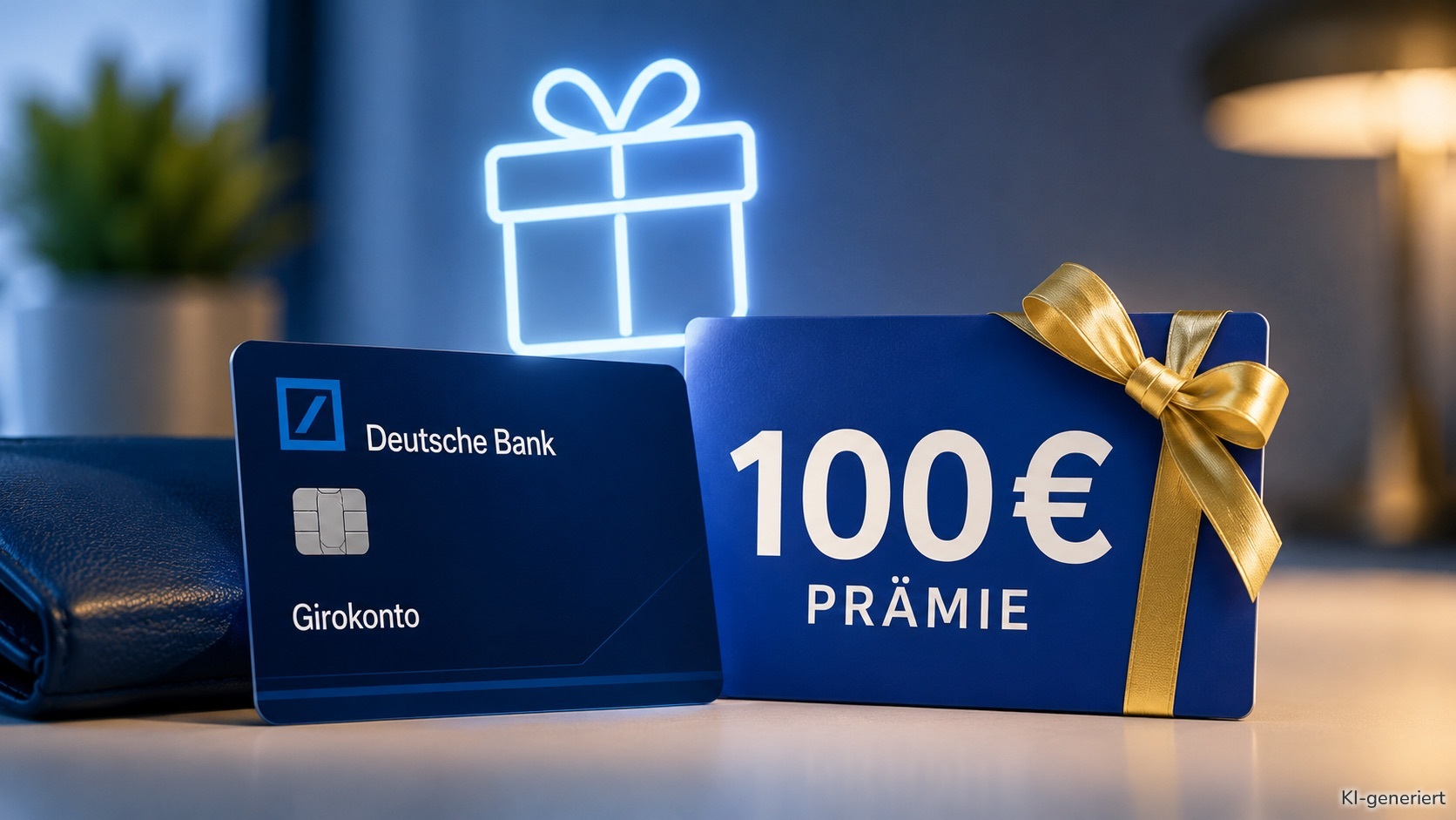 Die Deutsche Bank zahlt eine 100 Euro Prämie für die Neueröffnung eines Girokontos.