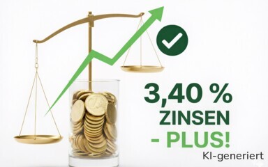 Die Consorsbank bietet ab dem 24. Februar 2026 3,40 Prozent auf das Tagesgeld.