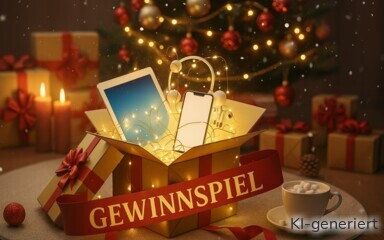 Einige Banken haben Weihnachtsgewinnspiele.