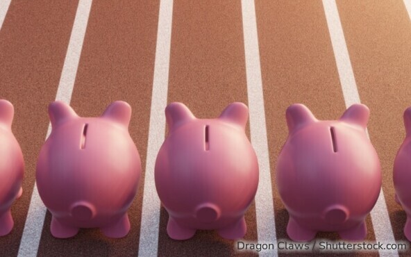 Sparschweine Wettrennen