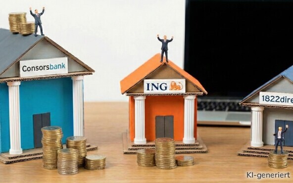 Vergleich von Consorsbank, ING und 1822direkt bezüglich der Prämie beim Girokonto.