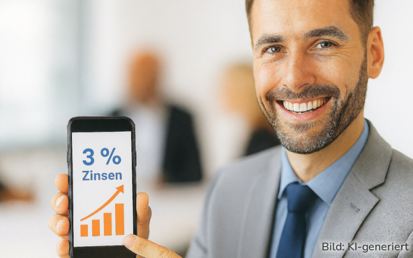 Bei der ING gibt es eine Sommer-Aktion mit 3% Zinsen auf das Business-Extra-Konto.