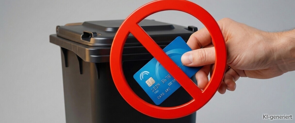Wie entsorgen Sie Ihre Bankkarte korrekt, ohne Bußgelder zu riskieren?