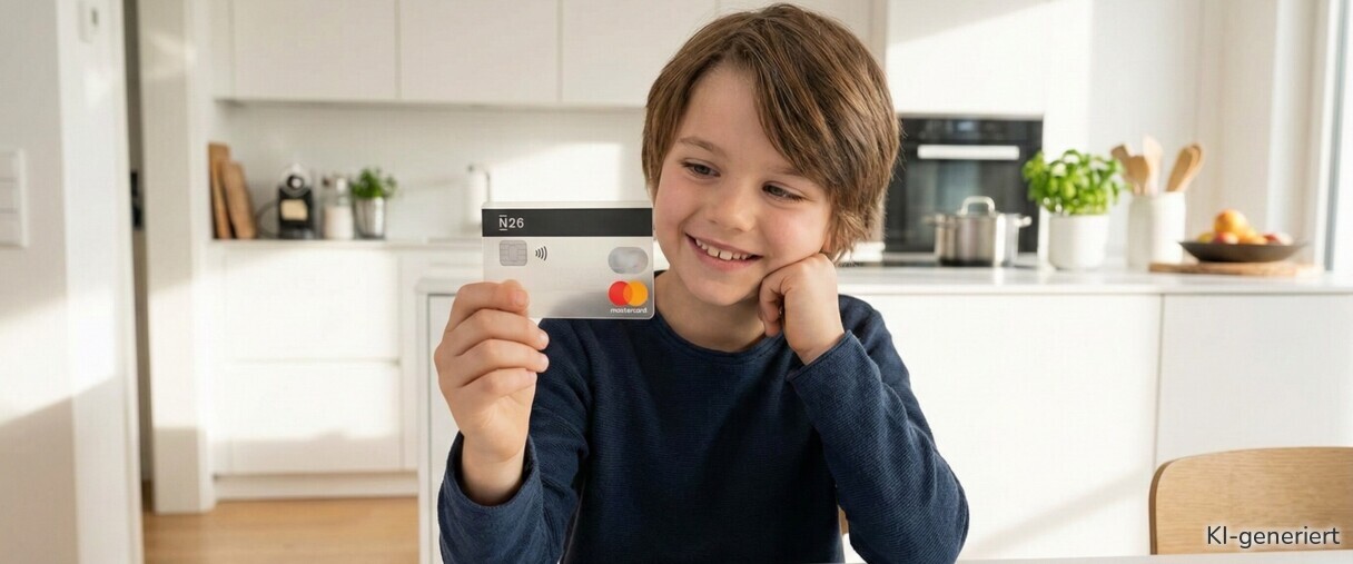 Die N26 bietet jetzt auch eine Option für Kinder zwischen 7 und 18 Jahren.