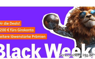 Die Black Weeks der ING 2025.