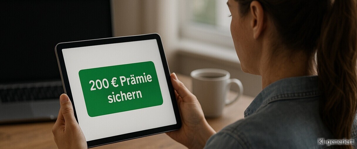 200 Euro Prämie sichern.