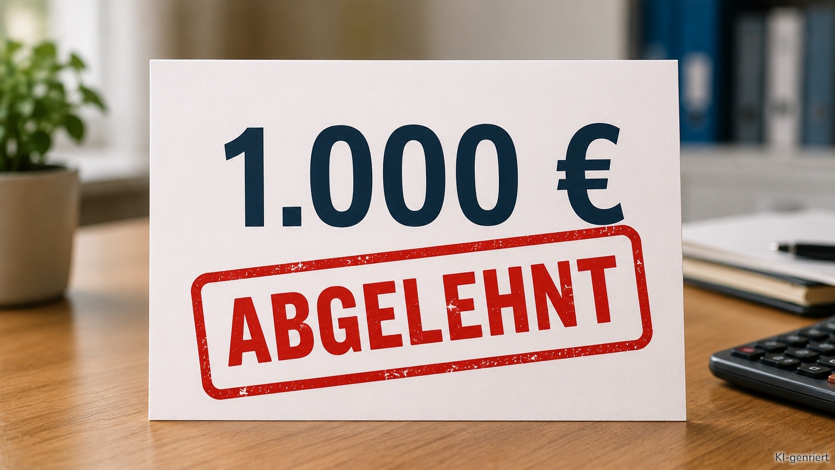 Der Bundesrat hat der steuerfreien Entlastungsprämie von 1.000 Euro nicht zugestimmt.