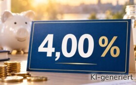 Mehrere Banken bieten 4,00 % und mehr an Zinsen.