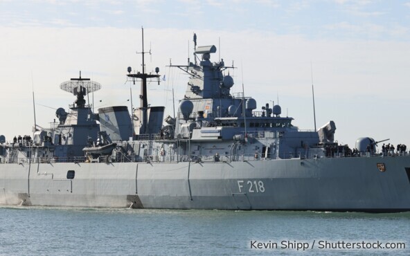 Die deutsche Fregatte "Mecklenburg-Vorpommern" nutzt ein Getriebe von RENK