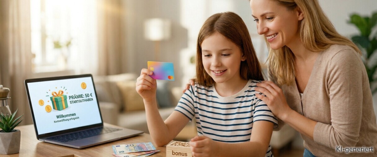 Wir haben uns Kinderkonten mit Startguthaben angeschaut.