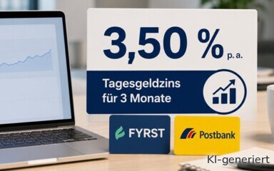 Fyrst und die Postbank haben das Firmentagesgeld auf 3,50 % angehoben. 