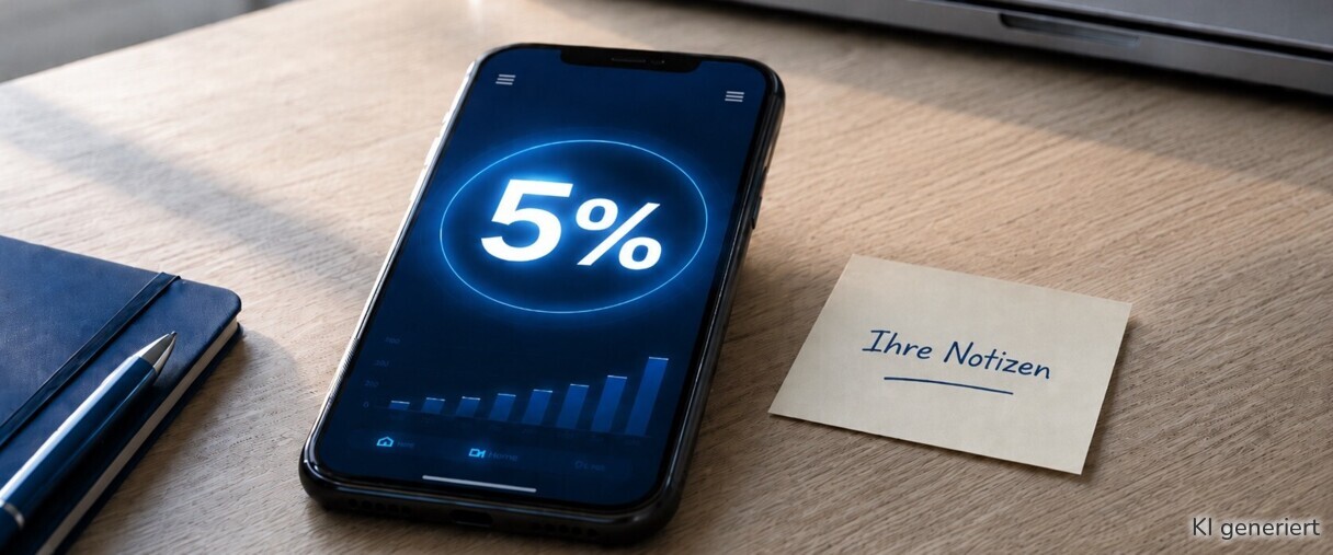 5% Zinsen.