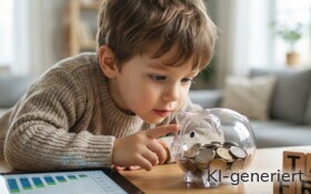 Wer früh mit Sparen anfängt, hat später mehr Geld.