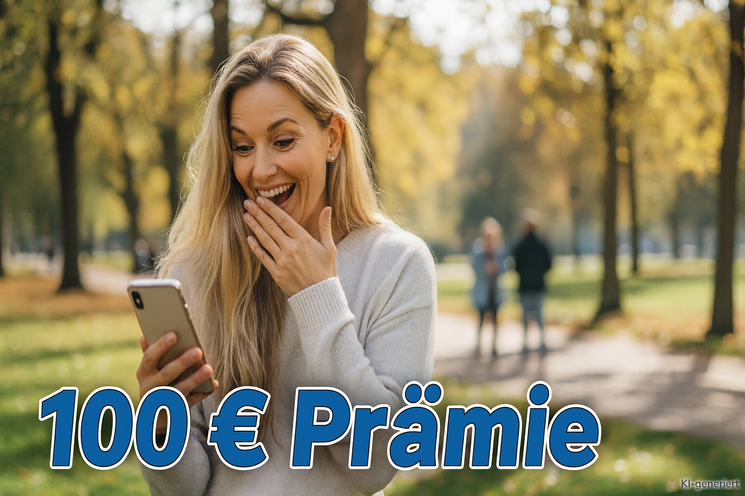 Freude über Prämie.