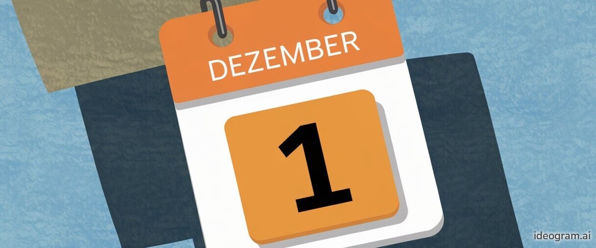 Am ersten Dezember gibt es wieder einige Änderungen und neue Gesetze.