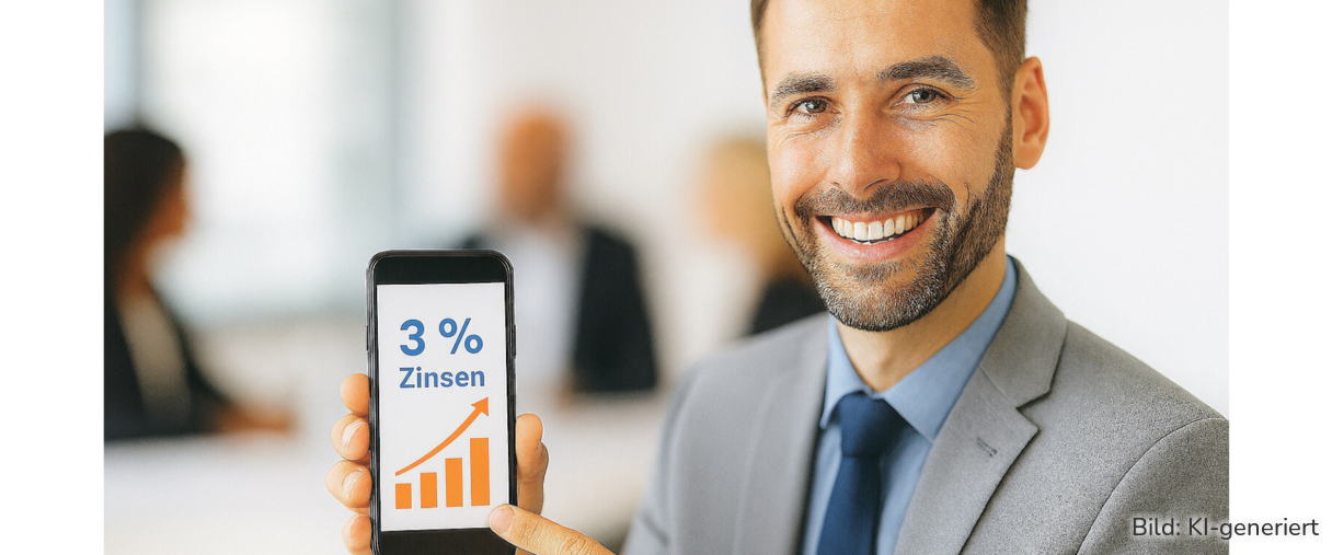 Bei der ING gibt es eine Sommer-Aktion mit 3% Zinsen auf das Business-Extra-Konto.