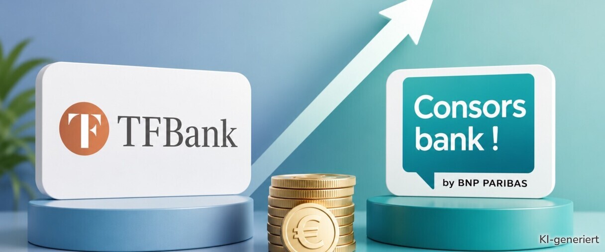 TF Bank und Consorsbank haben ihre Tagesgeld-Zinsen erhöht.