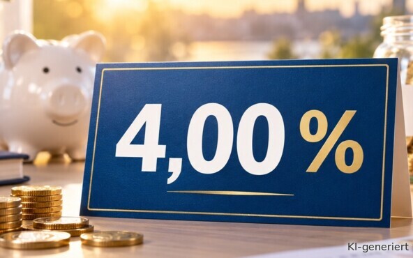 Mehrere Banken bieten 4,00 % und mehr an Zinsen.