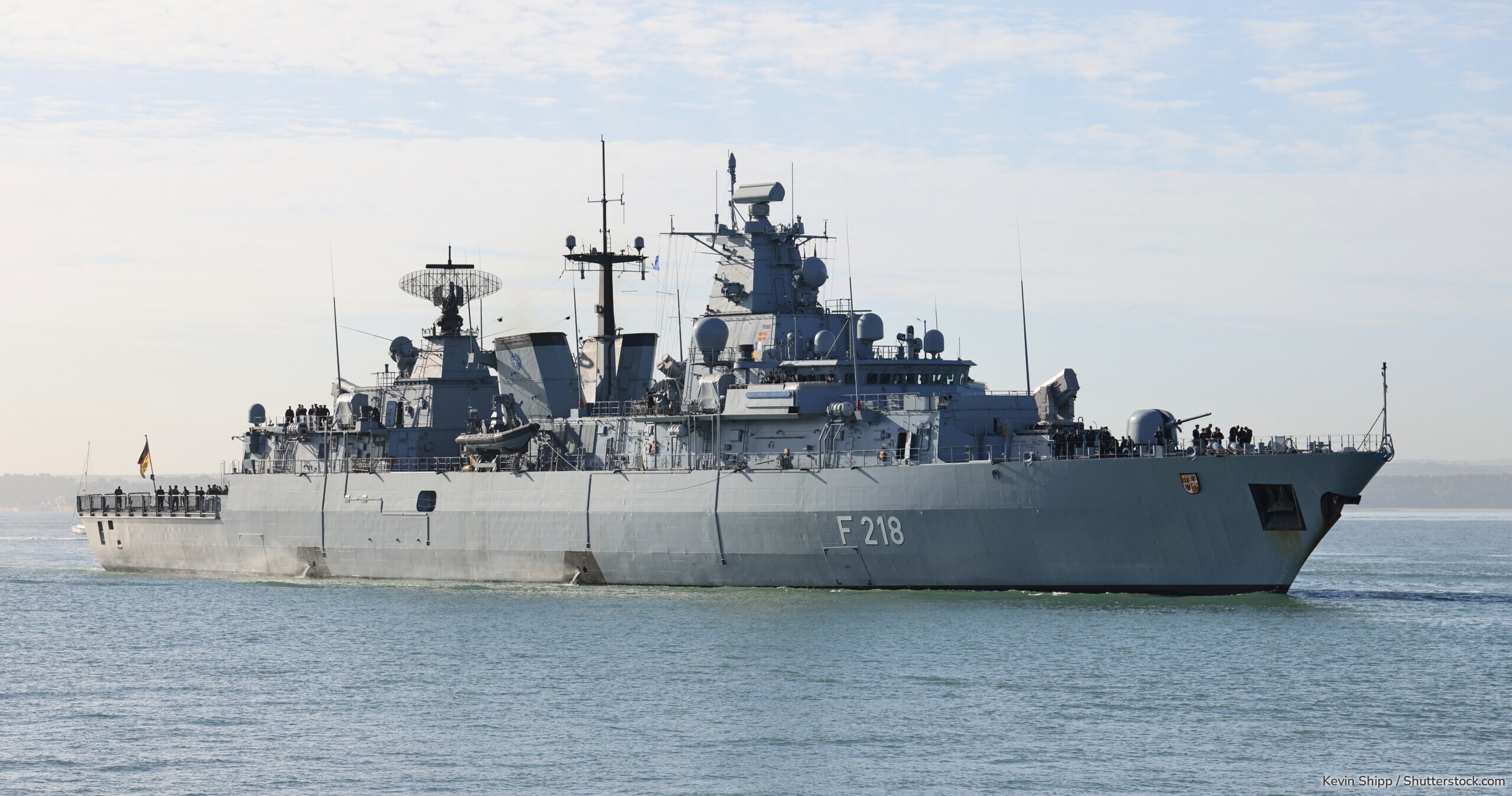 Die deutsche Fregatte "Mecklenburg-Vorpommern" nutzt ein Getriebe von RENK