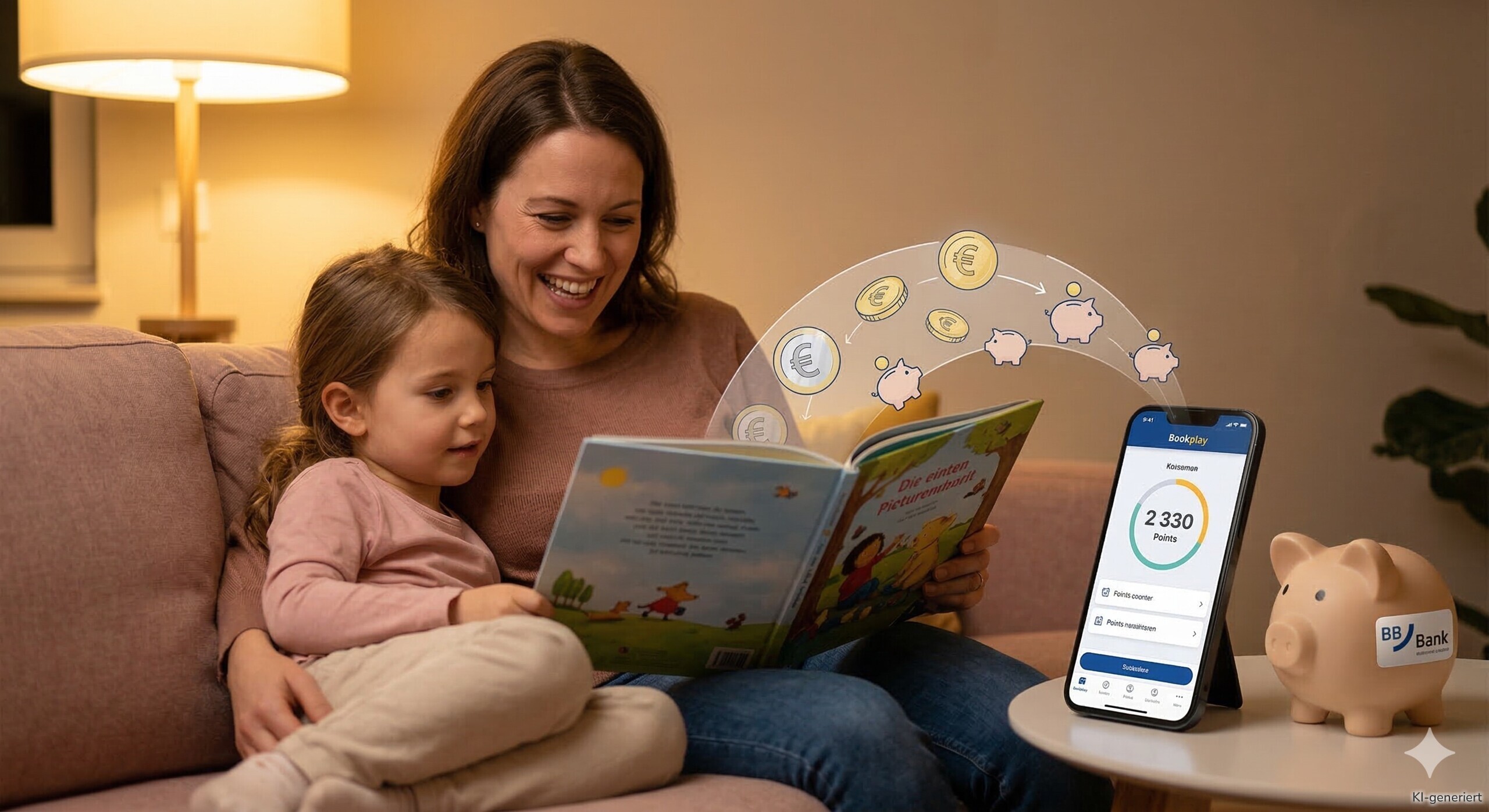 Mit der Book Play-App Guthaben für das Kinderkonto der BBBank sammeln.