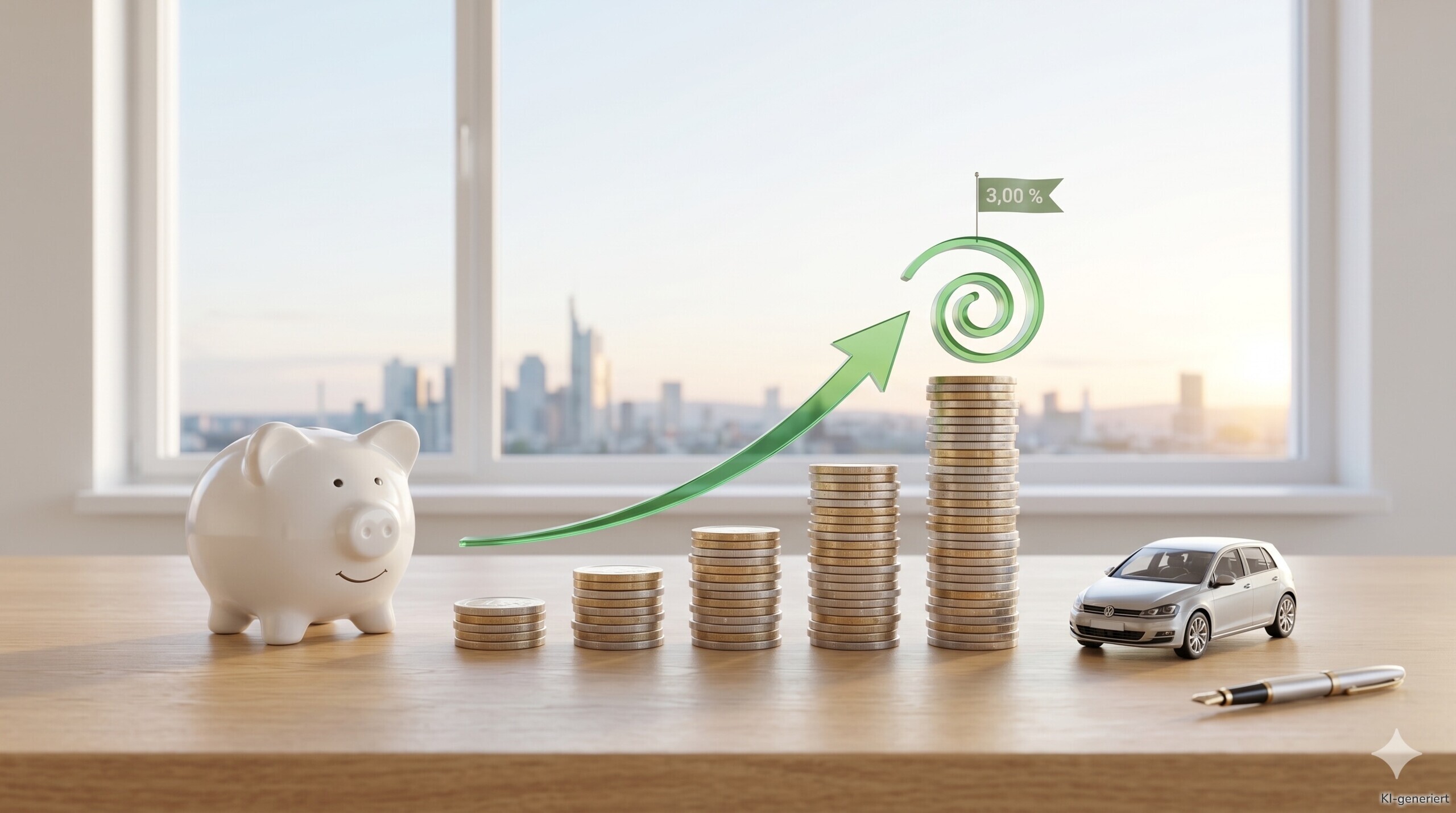 Die Volkswagenbank erhöht die Zinsen für Festgeld und Sparbrief.