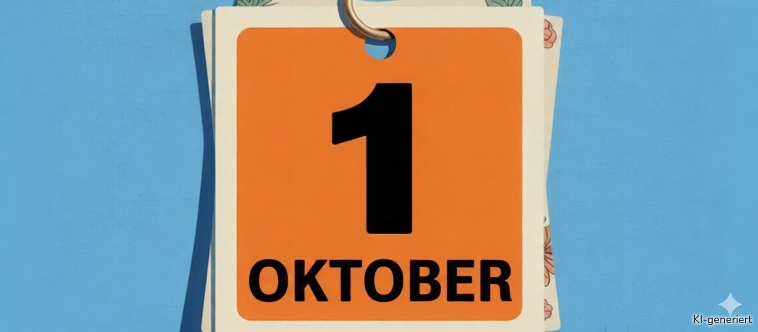 Änderungen im Oktober.