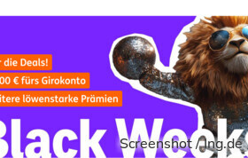 Die Black Weeks der ING 2025.